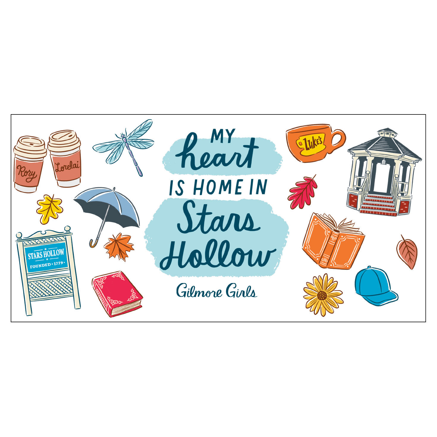 Gilmore Girls Stars Hollow Icons Collector Glass  image number 2