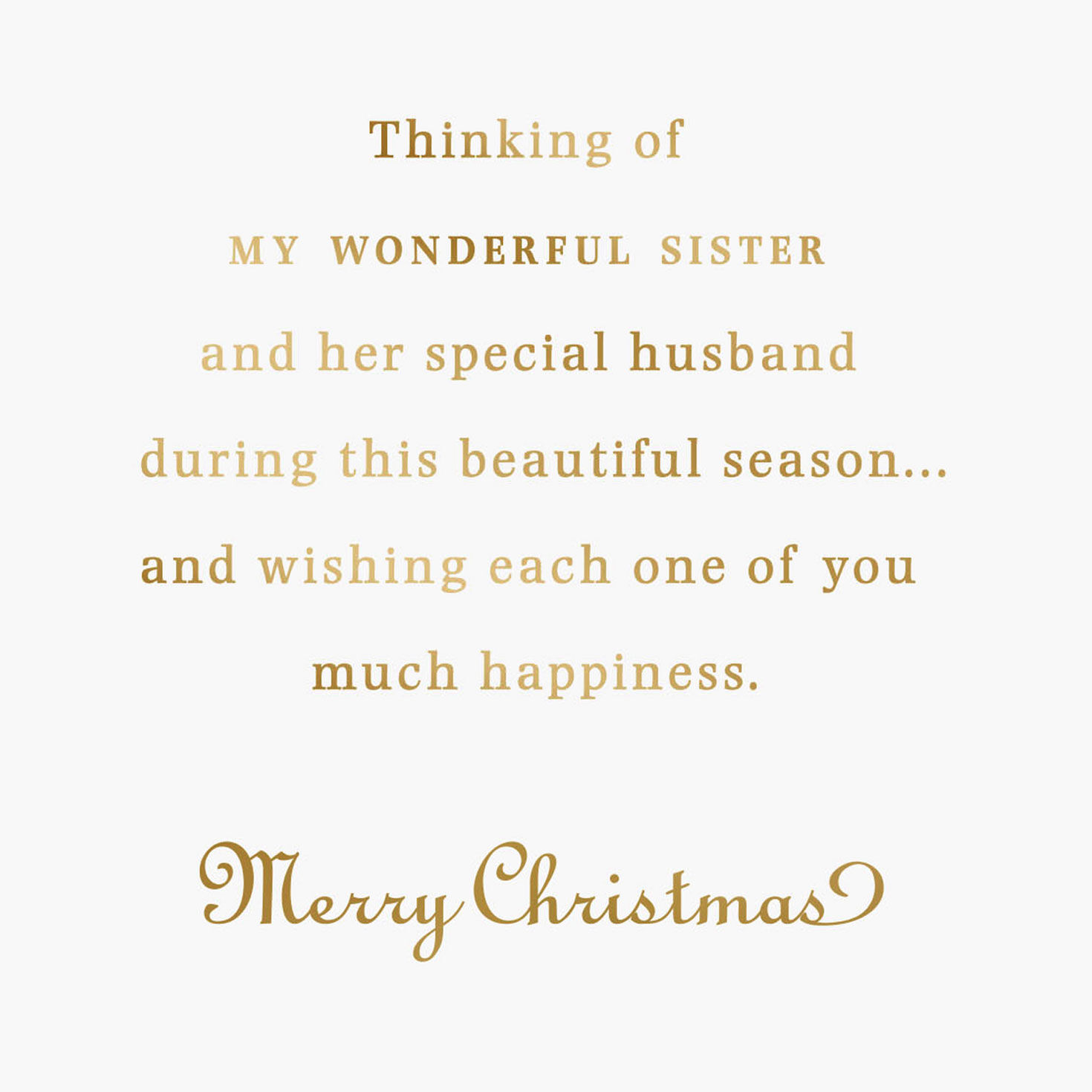 The Love We Share Christmas Card for Sister and Her Husband for only USD 3.99 | Hallmark