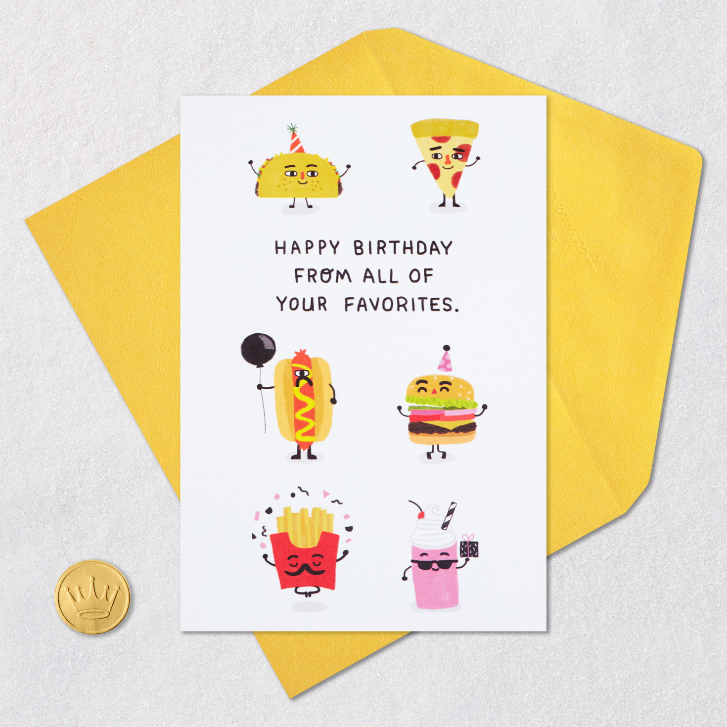 Favorite Foods Funny Birthday Card - Greeting Cards | Hallmark