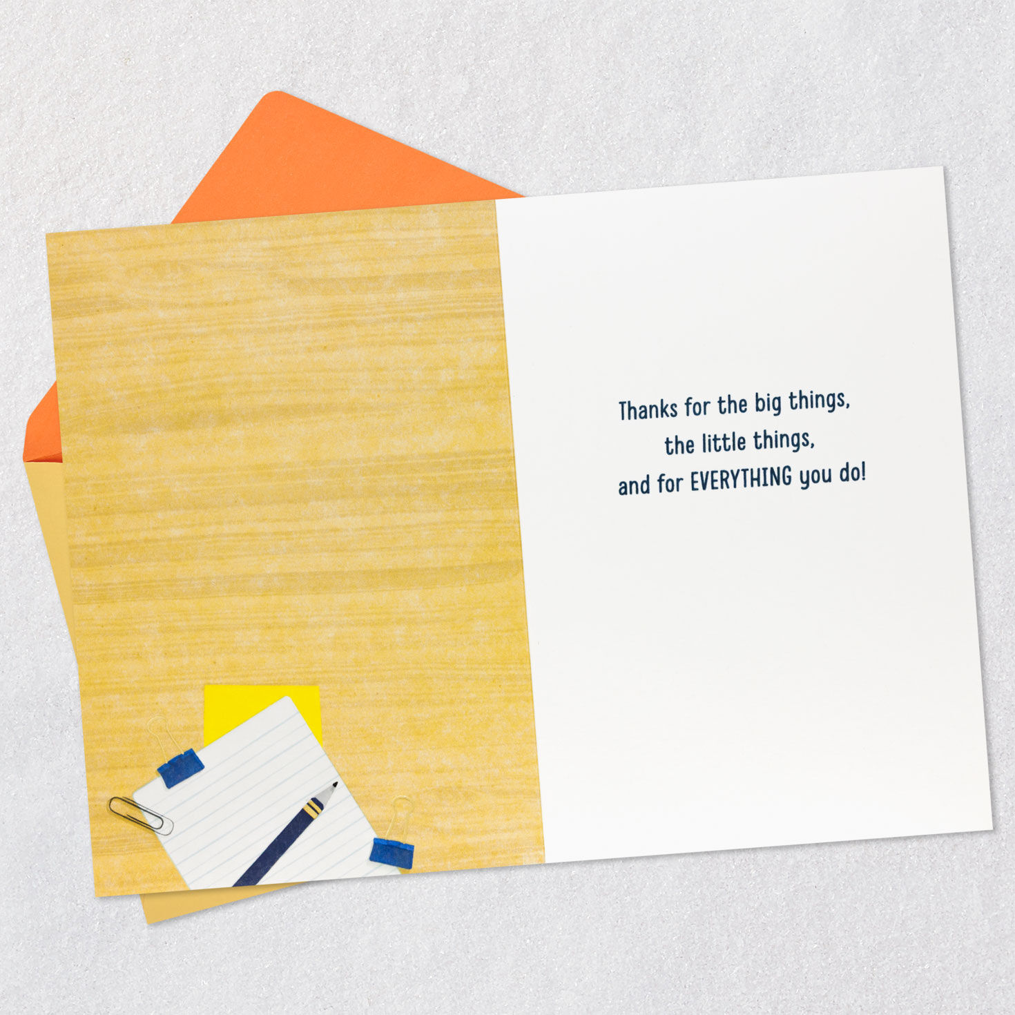 Office Desk Administrative Professionals Day Card Open card with envelope image number 3