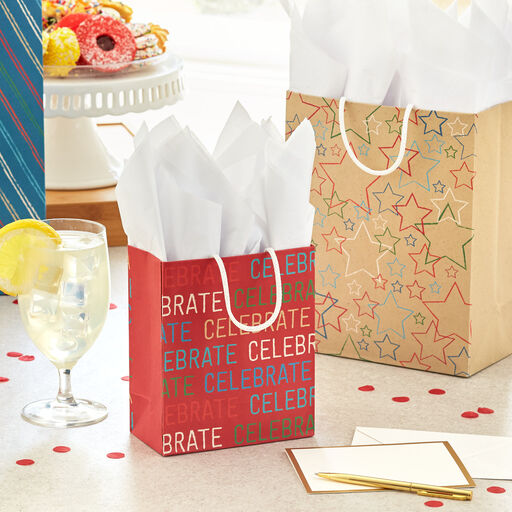 Fun Assortment 8-Pack Small, Medium and Large Gift Bags, 