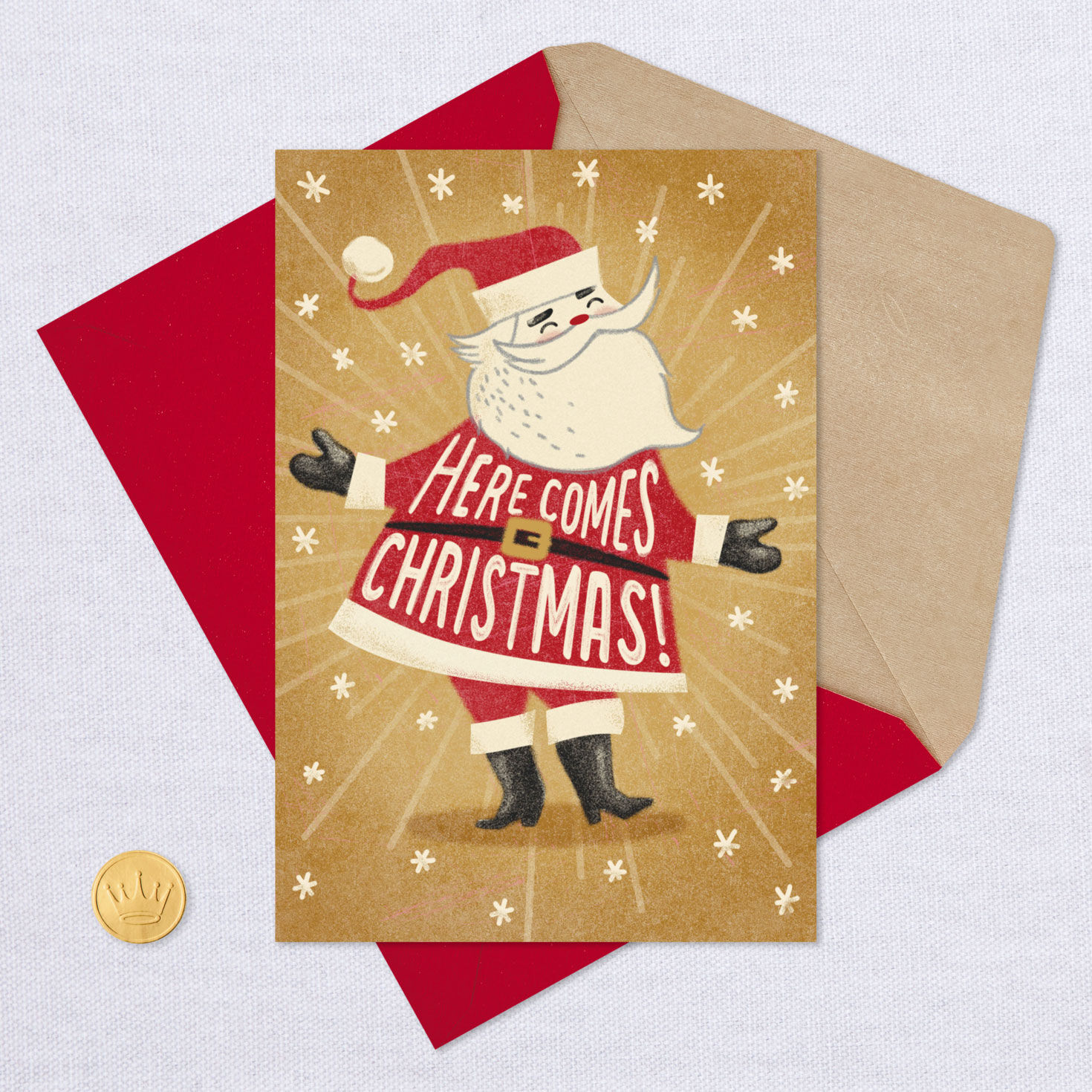 Here Comes Happiness Santa Musical Christmas Card for only USD 5.59 | Hallmark
