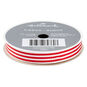 Red and White Striped Holiday Ribbon side image number 1