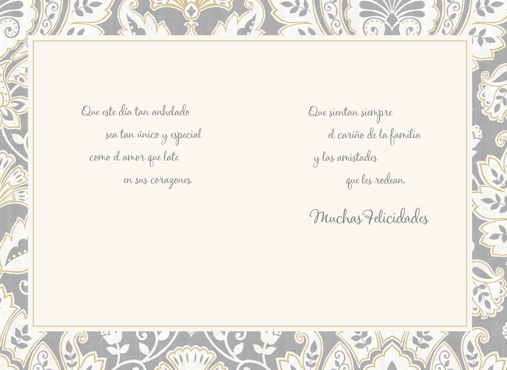 Lifetime of Love Spanish-Language Wedding Card