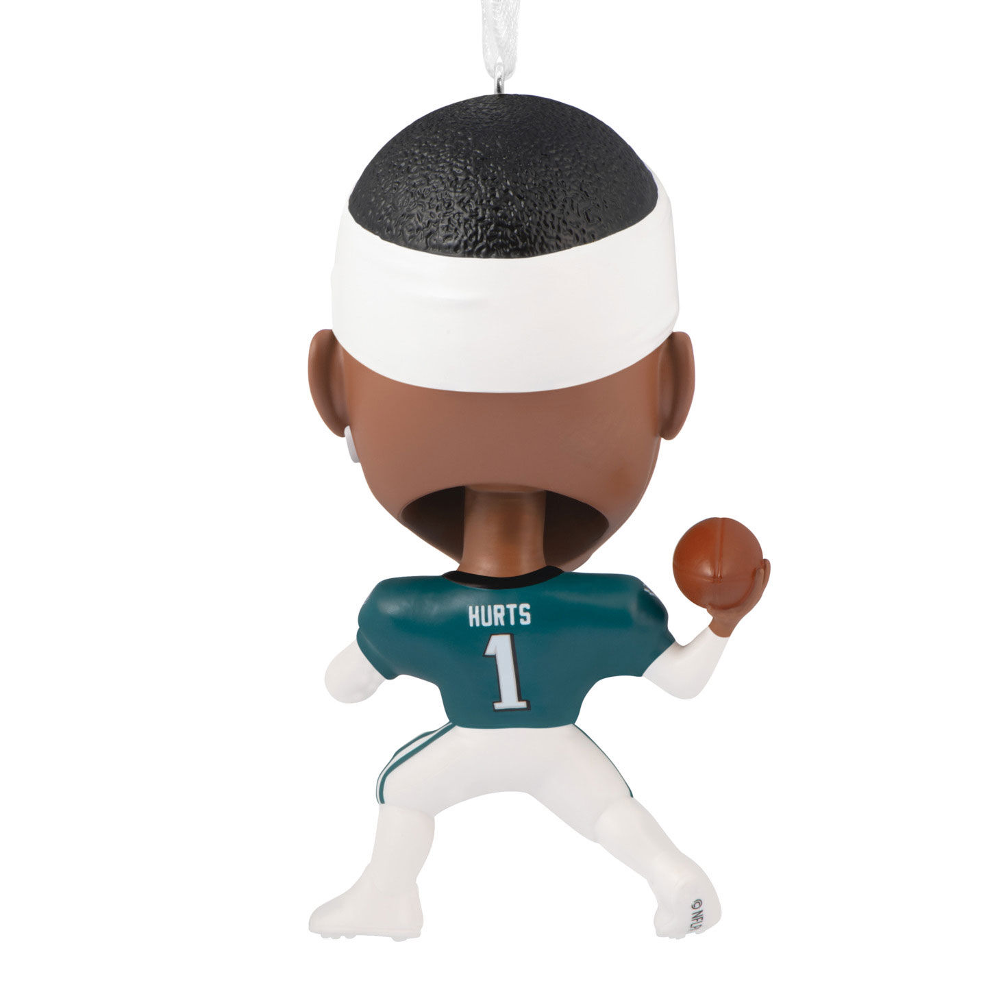 Jalen Hurts Bobblehead Christmas Ornament back image number 6