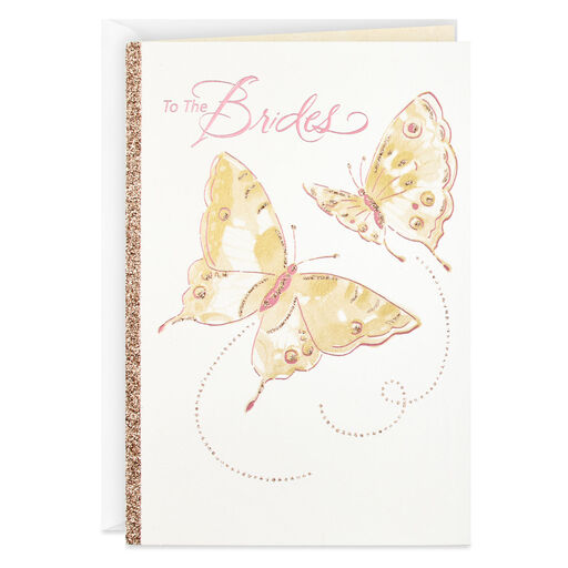 Celebrating With You Wedding Card for Two Brides, 