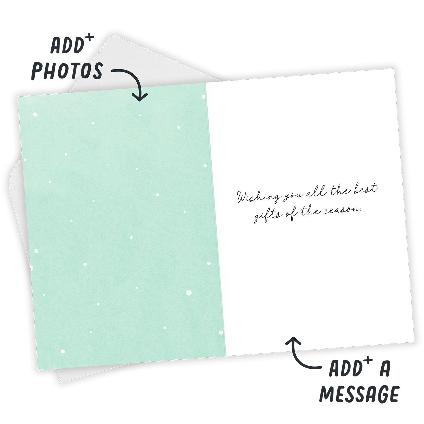 Peace, Love, Joy Custom Holiday Card, , large image number 3