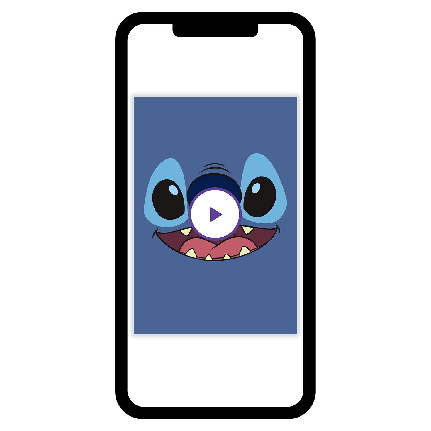 Disney Lilo & Stitch Cute Face Custom Card, , large image number 7