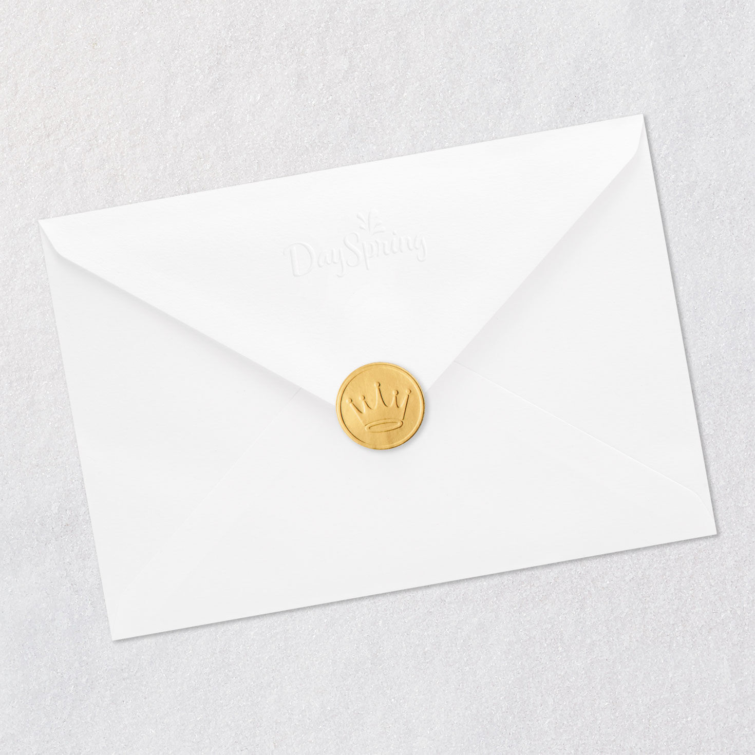 Cross in Arched Window First Holy Communion Card Envelope Back with Seal image number 9