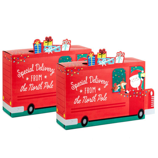 North Pole Delivery Truck Christmas Fun-Zip Gift Box, 
