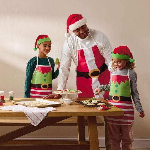 Little Elf Child-Sized Hat and Apron Set, 