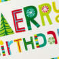 Happy and Merry Christmas Birthday Card, , large image number 4