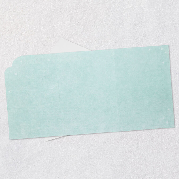 Ornaments and Stars Romantic Christmas Card Open card with envelope image number 4