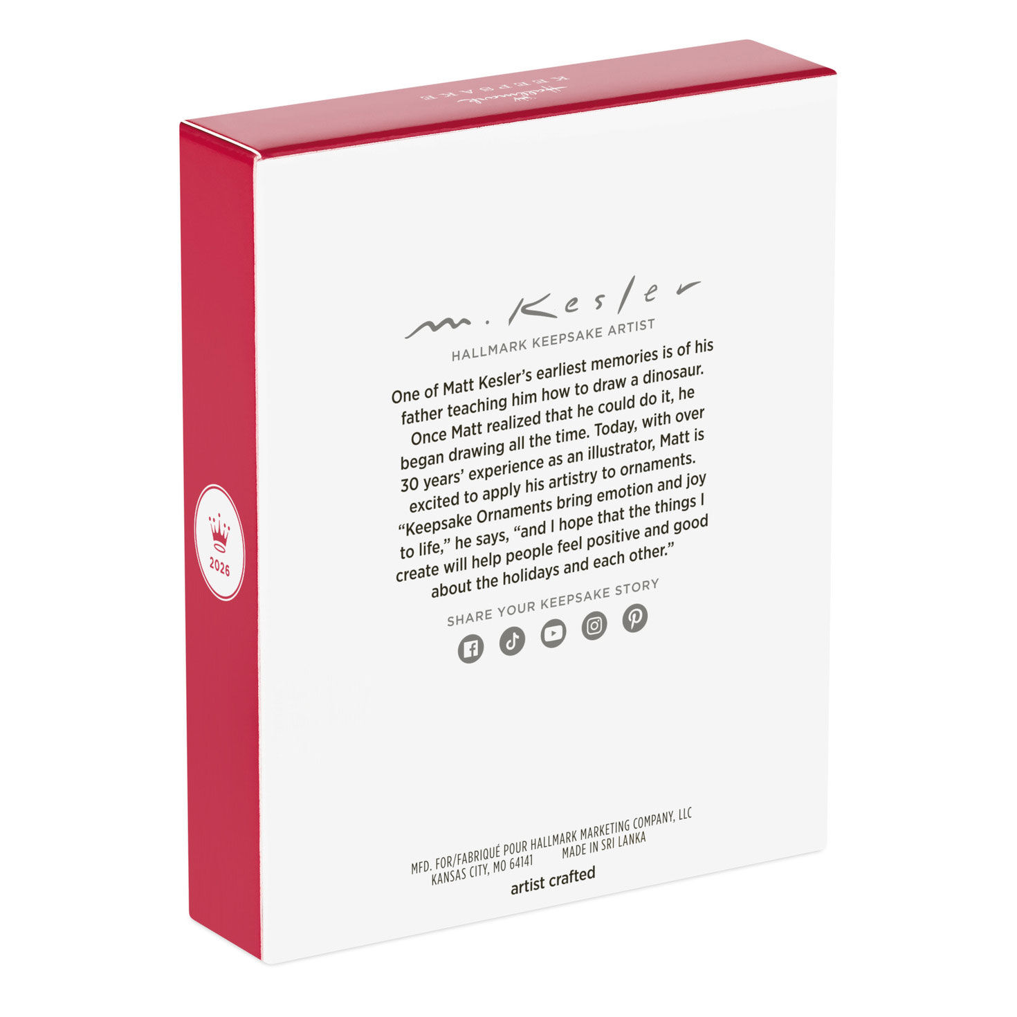 Colorful Fish Tree Keepsake Ornament Package Back image number 8