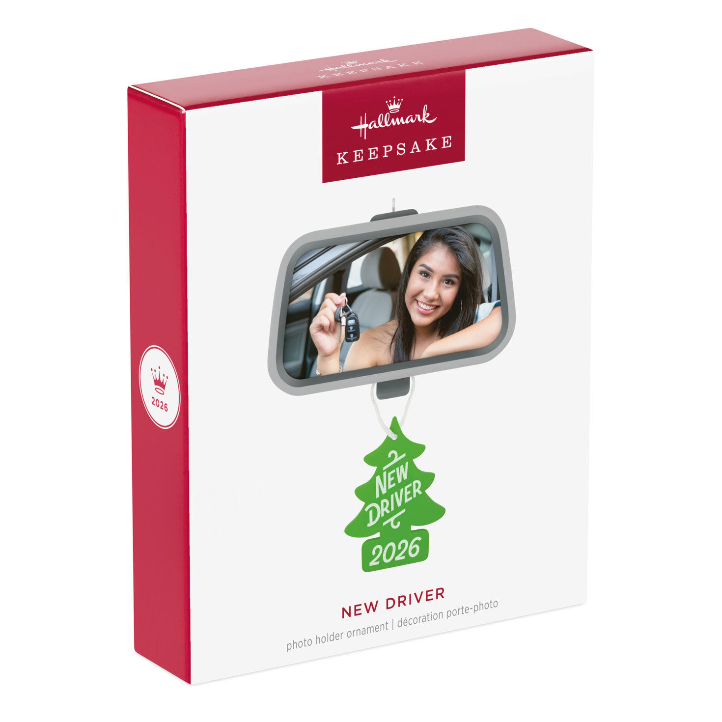 New Driver Car Mirror Photo Frame Keepsake Ornament package front image number 7
