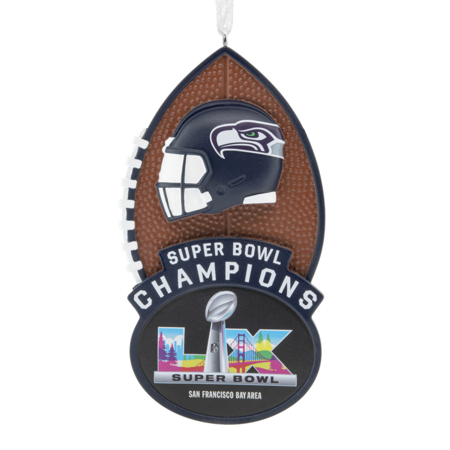 NFL Seattle Seahawks Super Bowl LX Champions Hallmark Ornament