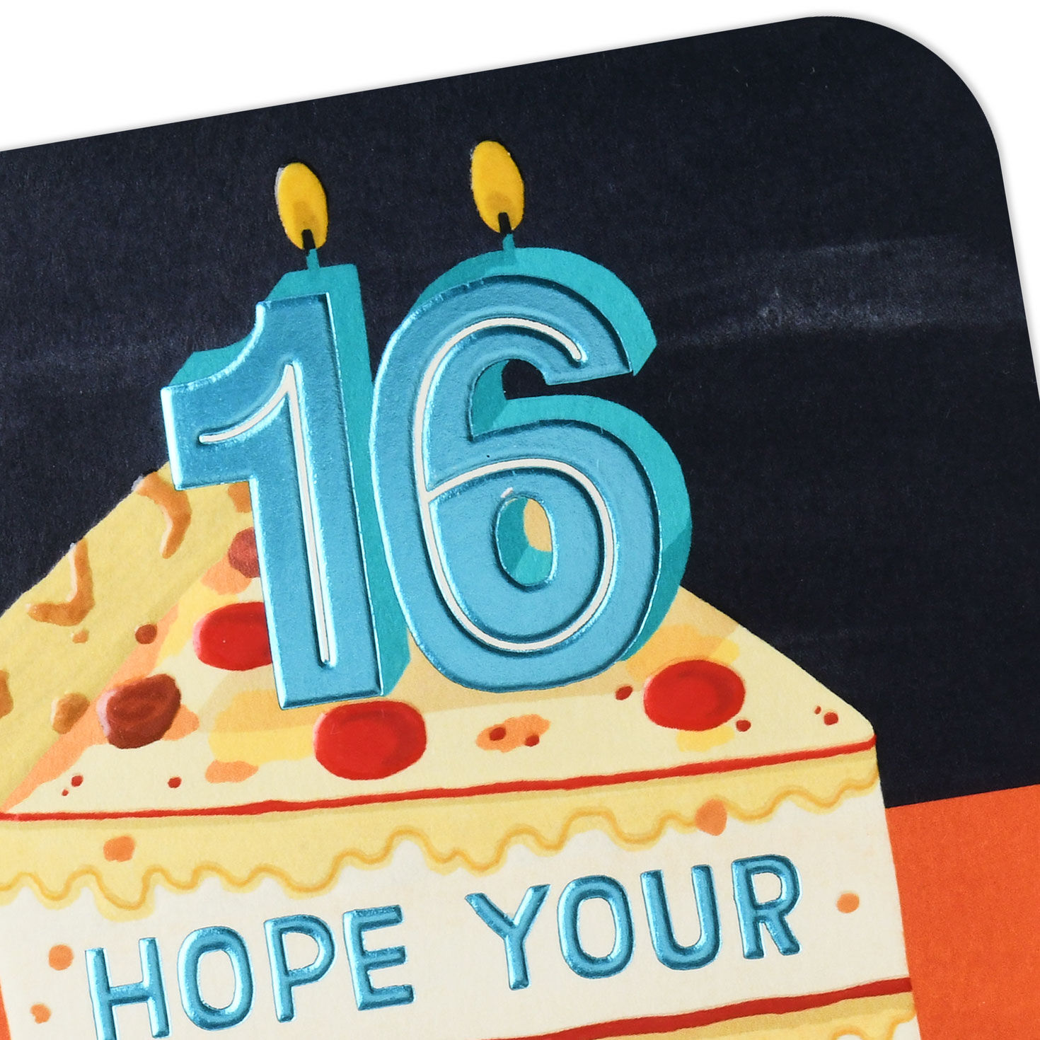 A Pizza Cake 16th Birthday Card, , large image number 4