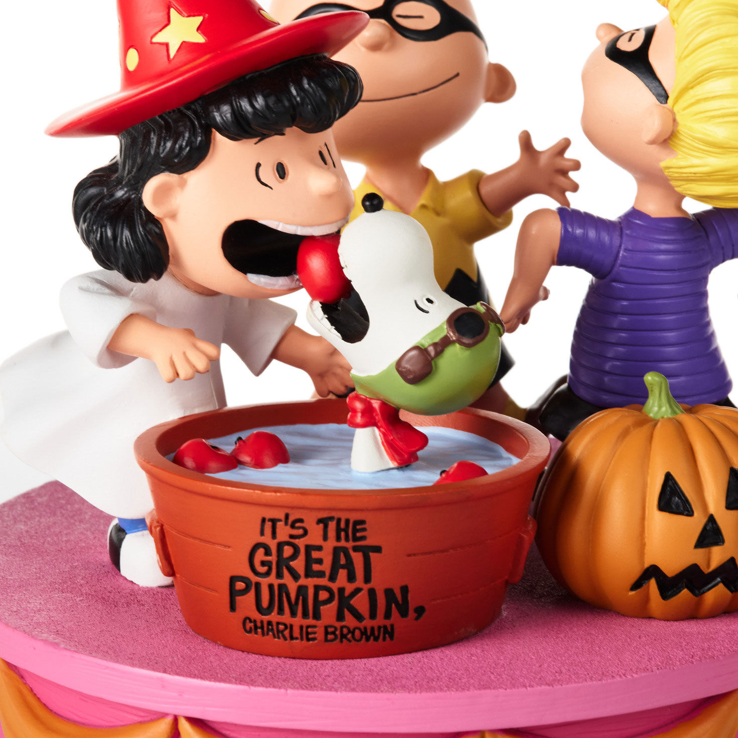 Peanuts® Great Pumpkin 60th Anniversary Apple Bobbing Figurine With Sound, 5.5" for only USD 74.99 | Hallmark