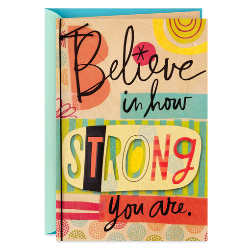 I Believe in You Collage Encouragement Card, 