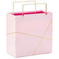 Light Pink With Gold Small Square Gift Bag, 5.5", , large image number 5