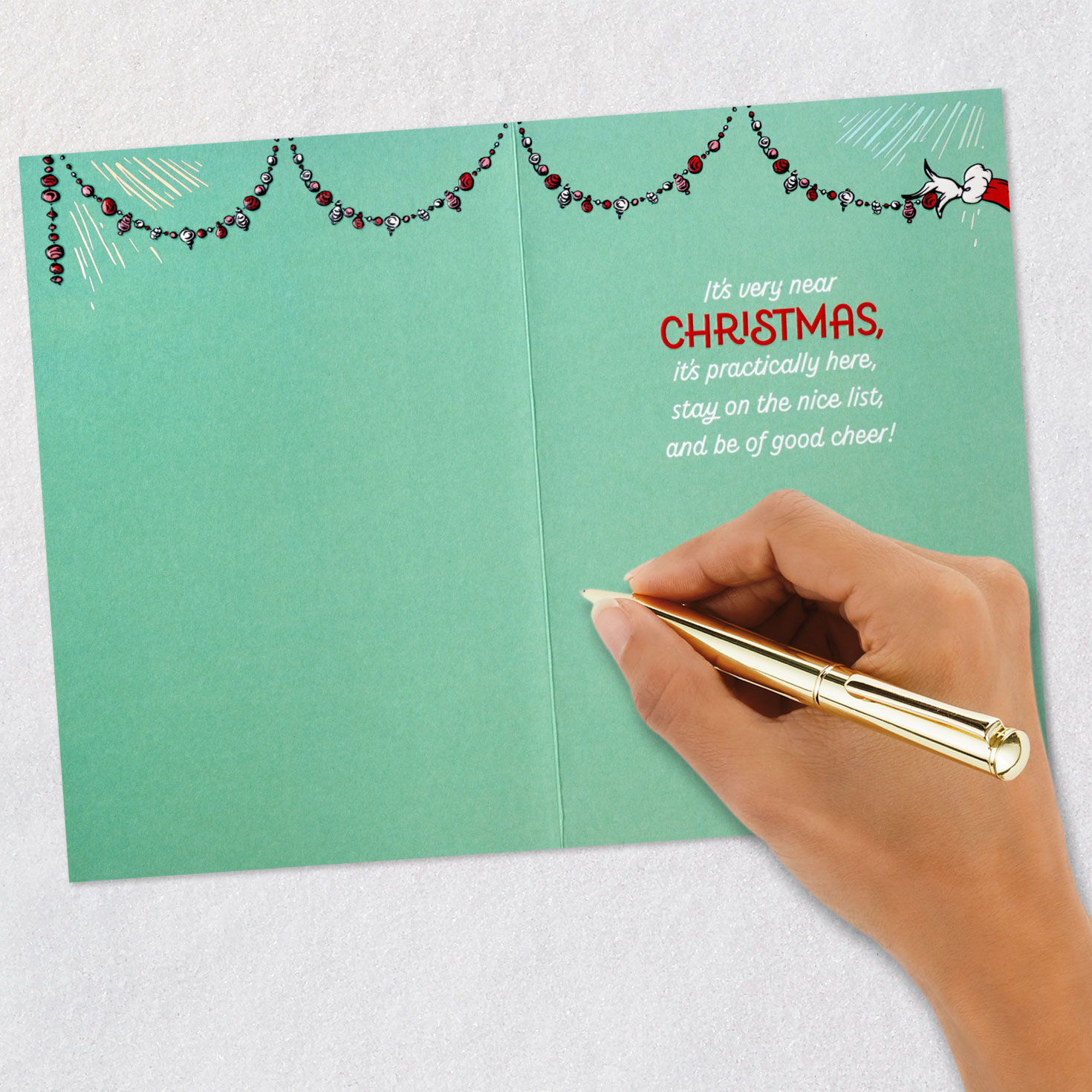 Dr. Seuss The Grinch Christmas Card Signing card image number 6