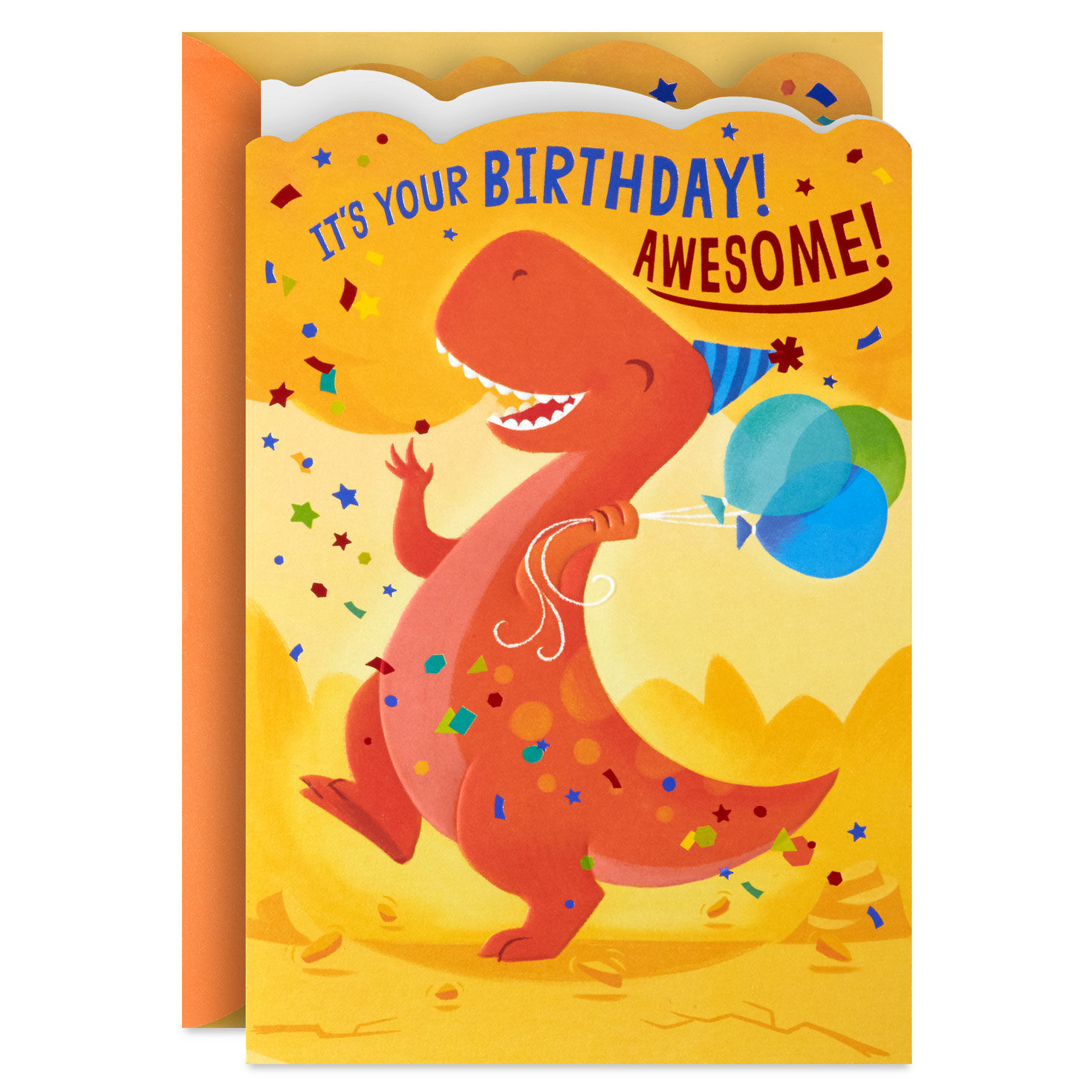 Dino-mite Good Time Birthday Card for Kids