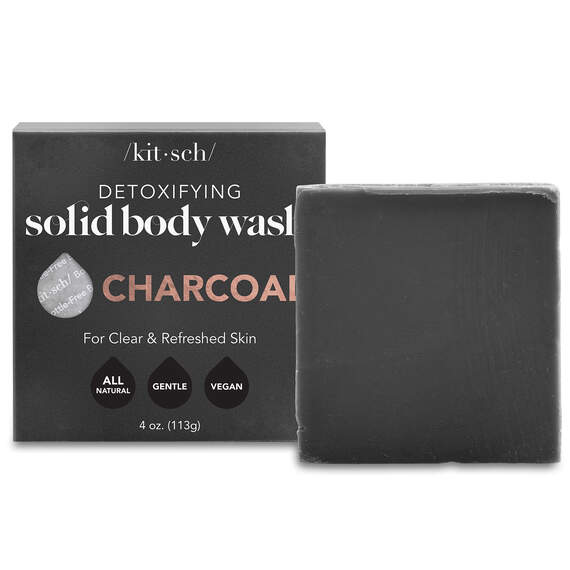 Kitsch Charcoal Detoxifying Body Wash Bar, 4 oz.