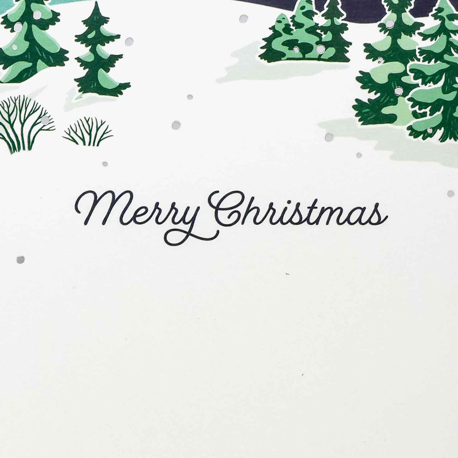 Winter Wonderland Christmas Card for Daughter and Husband Sentiment image number 3