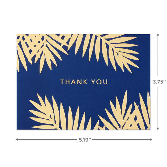 Bulk Navy and Gold Assorted Blank Thank-You Notes, Box of 120, , large image number 4