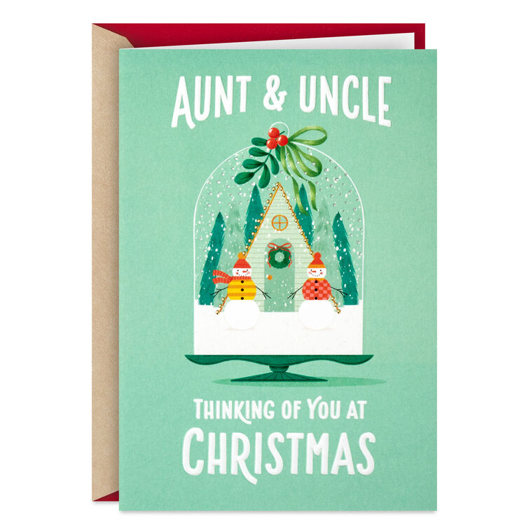 You're a Blessing Christmas Card for Aunt and Uncle