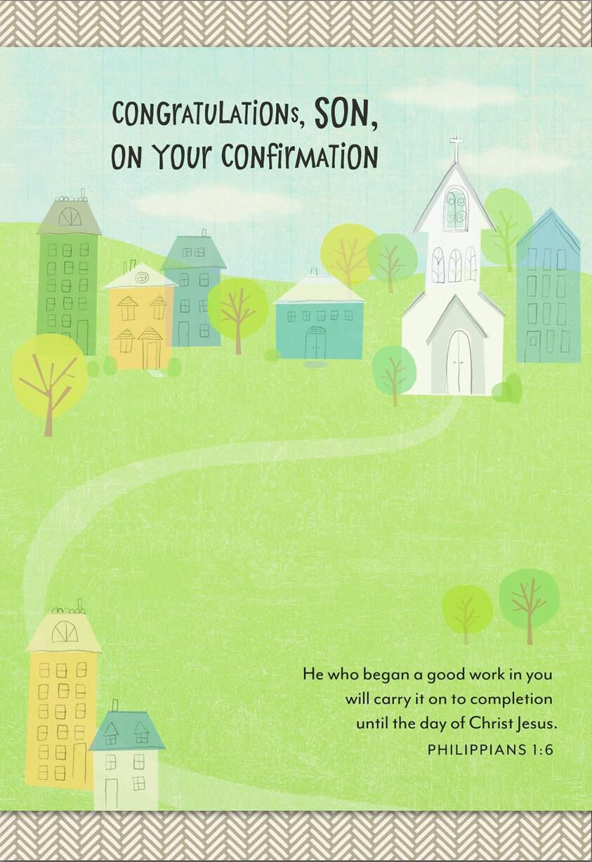 Proud of You Confirmation Card for Son