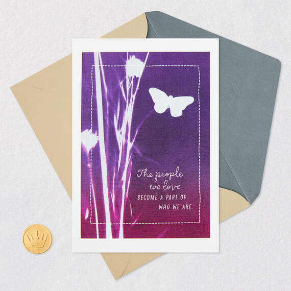 Shibori Butterfly Sympathy Card, , large image number 5