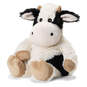 Warmies Heatable Scented Black and White Cow Stuffed Animal, 13", , large image number 1