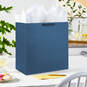 Everyday Solid Gift Bag, Navy, large image number 2