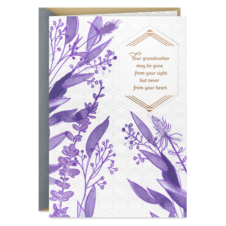 Wishing You Peace Sympathy Card for Loss of Grandmother