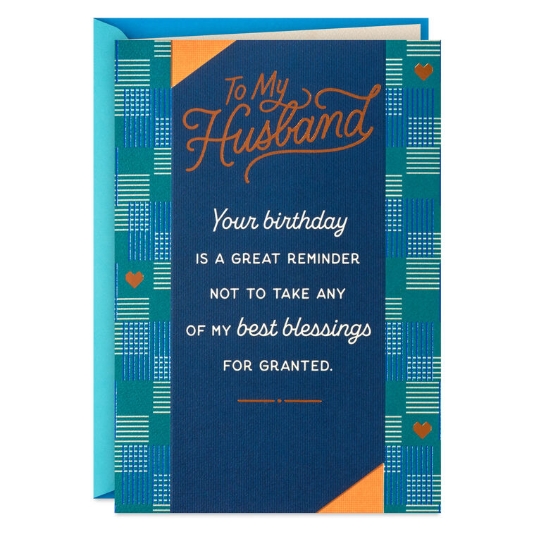 You're One of My Best Blessings Birthday Card for Husband