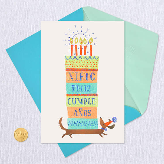 Only the Best Spanish-Language Birthday Card for Grandson, , large image number 5