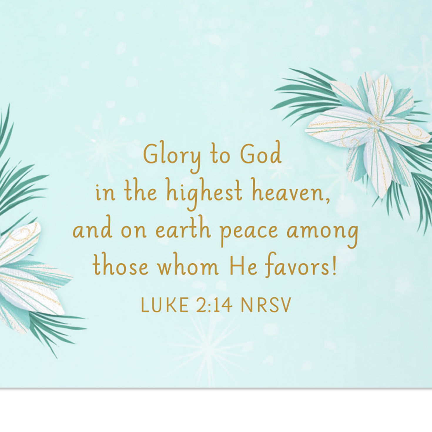 May God Bless Your Holidays Religious Christmas Card, , large image number 3