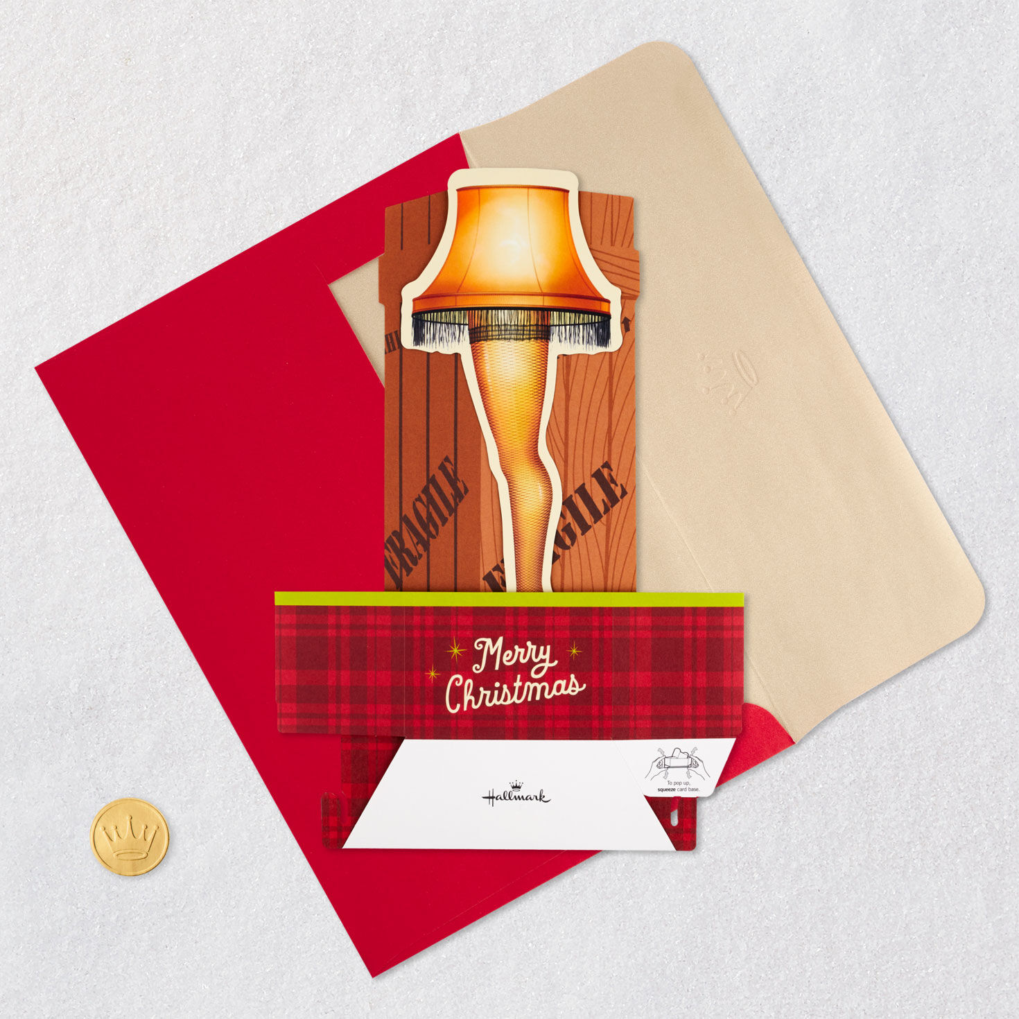 A Christmas Story&trade; Leg Lamp 3D Pop-Up Christmas Card, , large image number 5