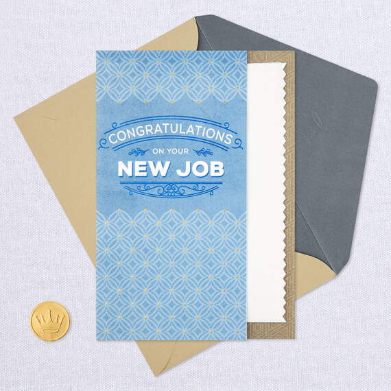 You Deserve It New Job Congratulations Card, , large image number 5