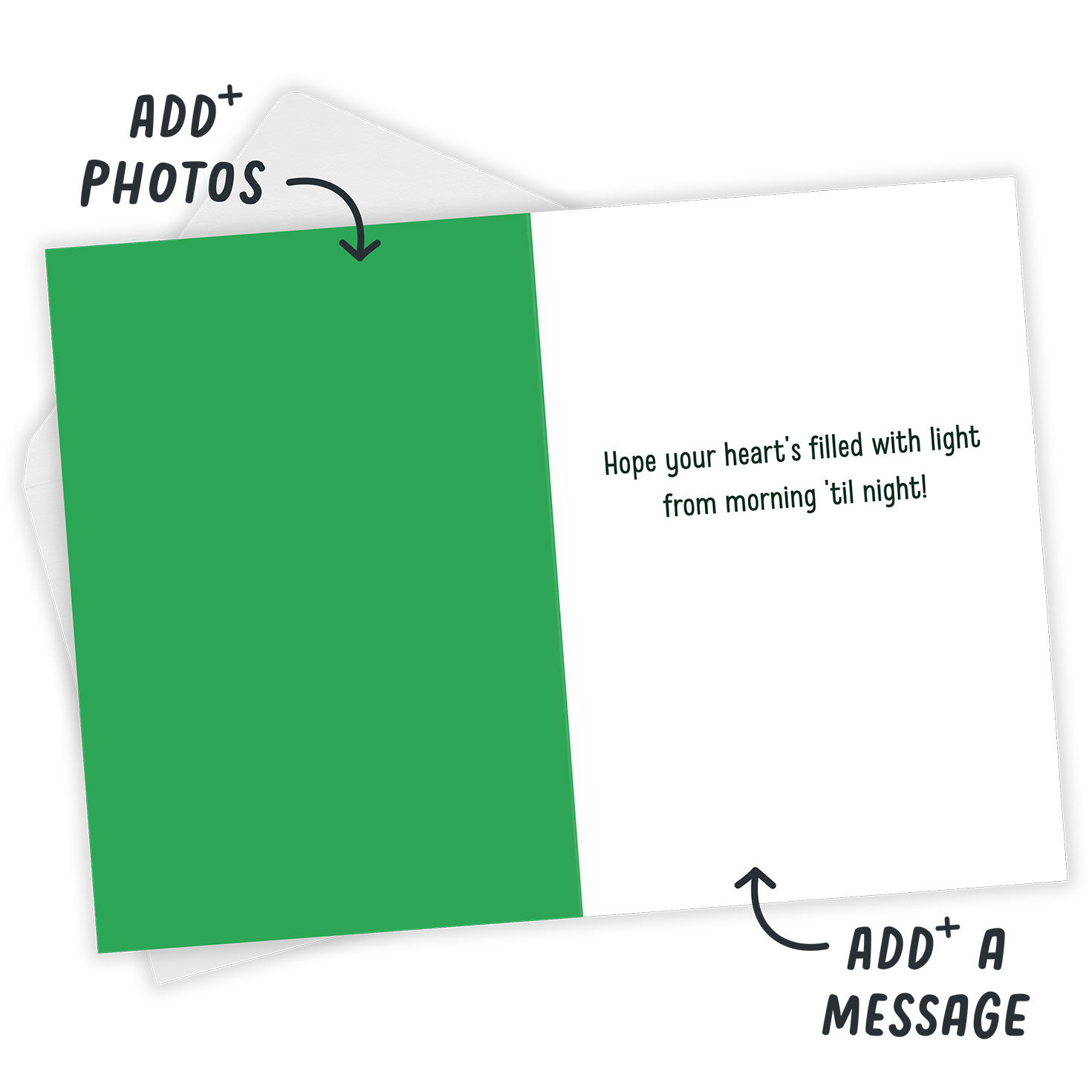Hope Your Heart's Filled With Light Custom St. Patrick's Day Card, , large image number 3