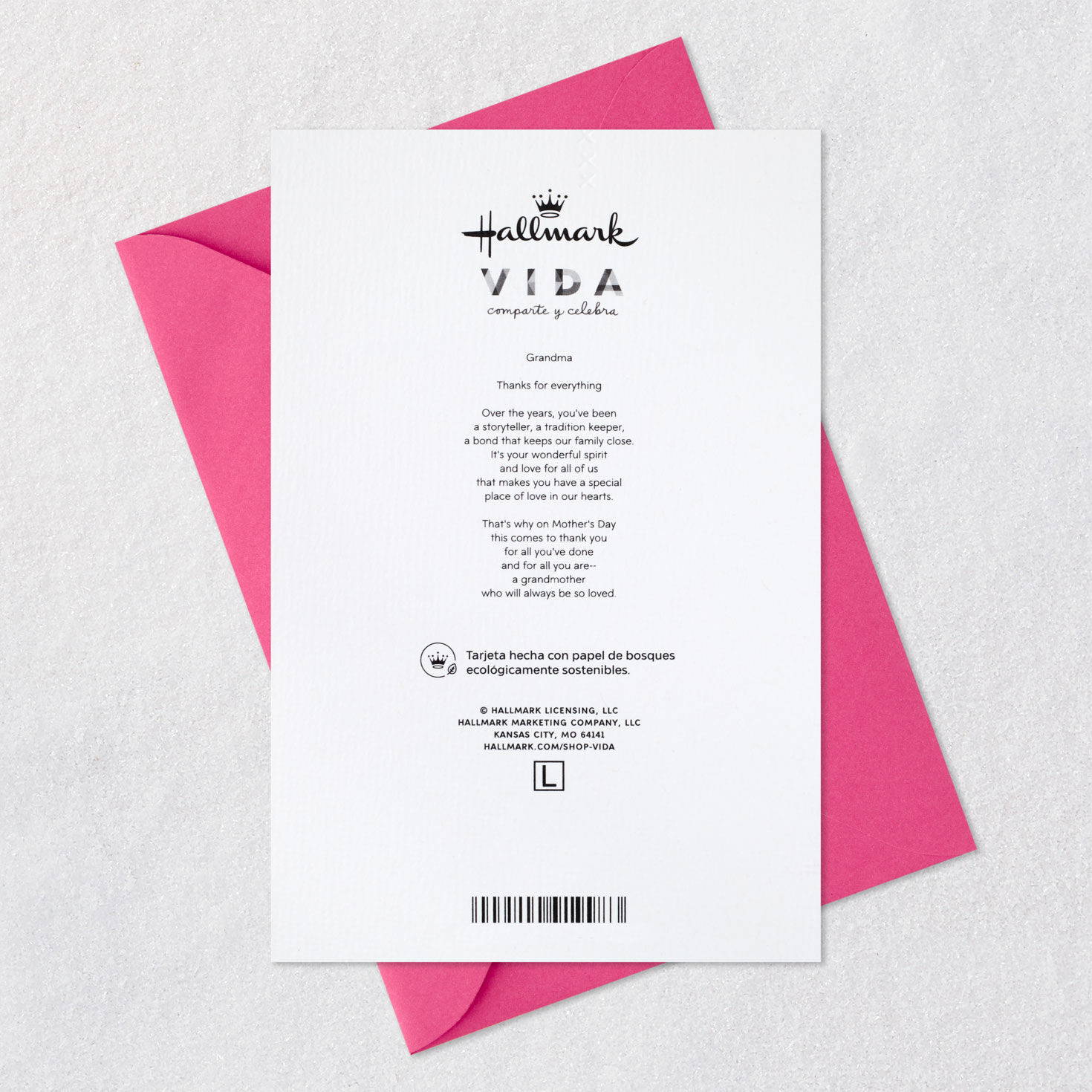 Thanks for Everything Spanish-Language Mother's Day Card for Grandma, , large image number 8