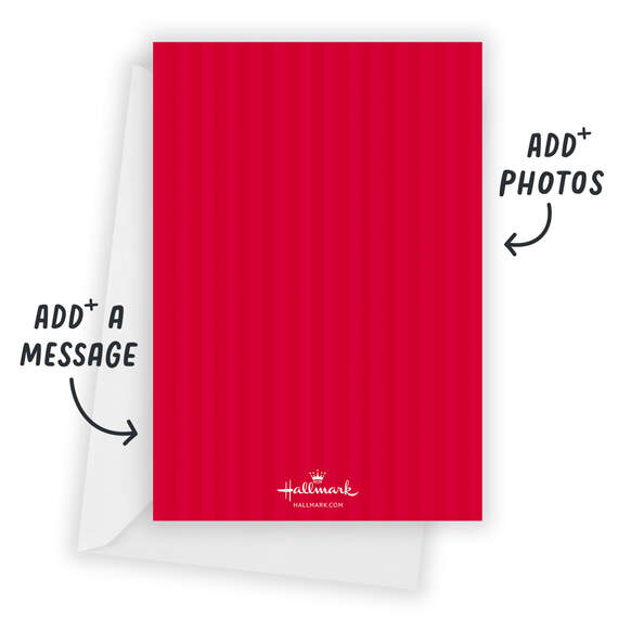 Gold Dots on Red Flat Holiday Photo Card, , large image number 3