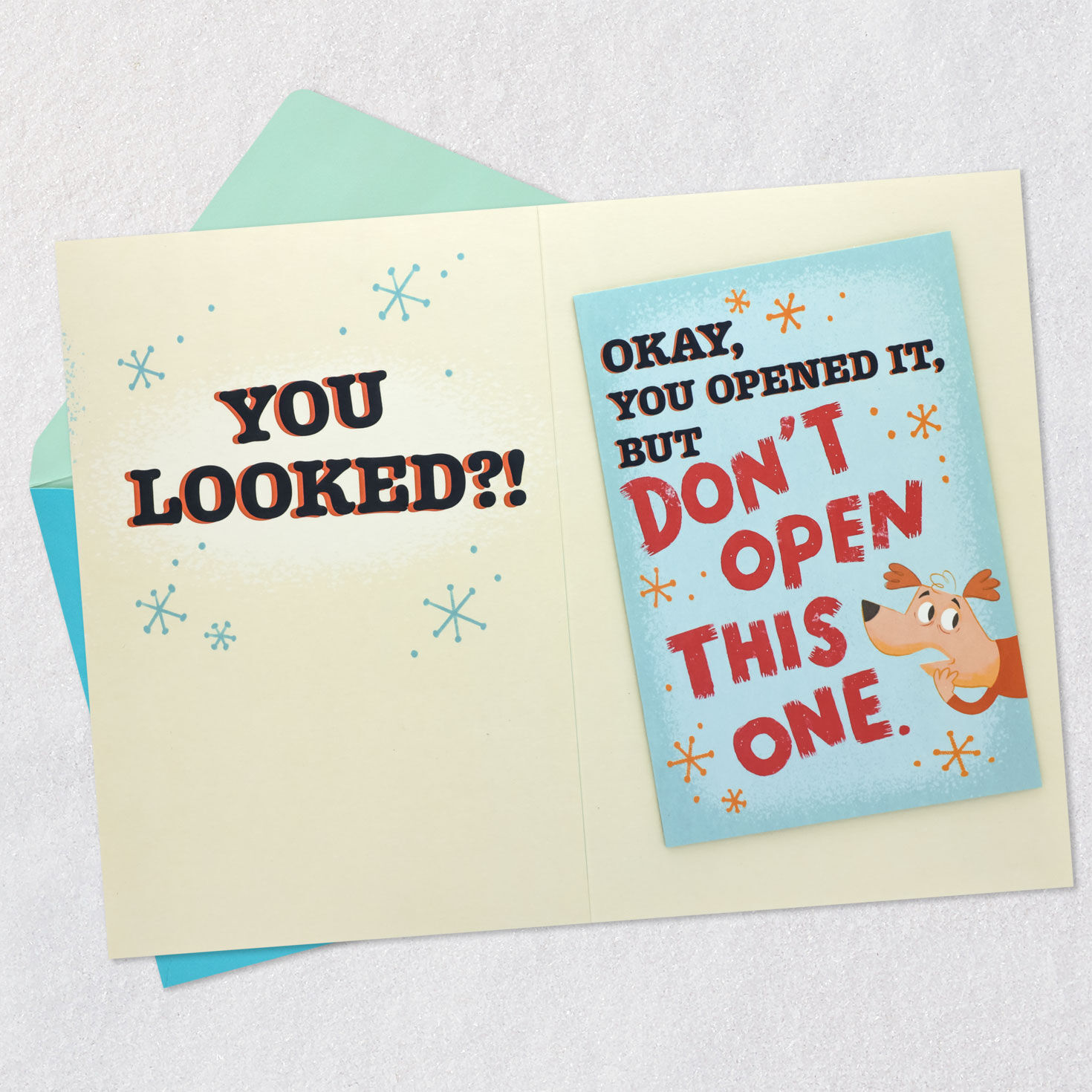 Spokesdog Funny Birthday Card in a Card for Son Open card with envelope image number 4