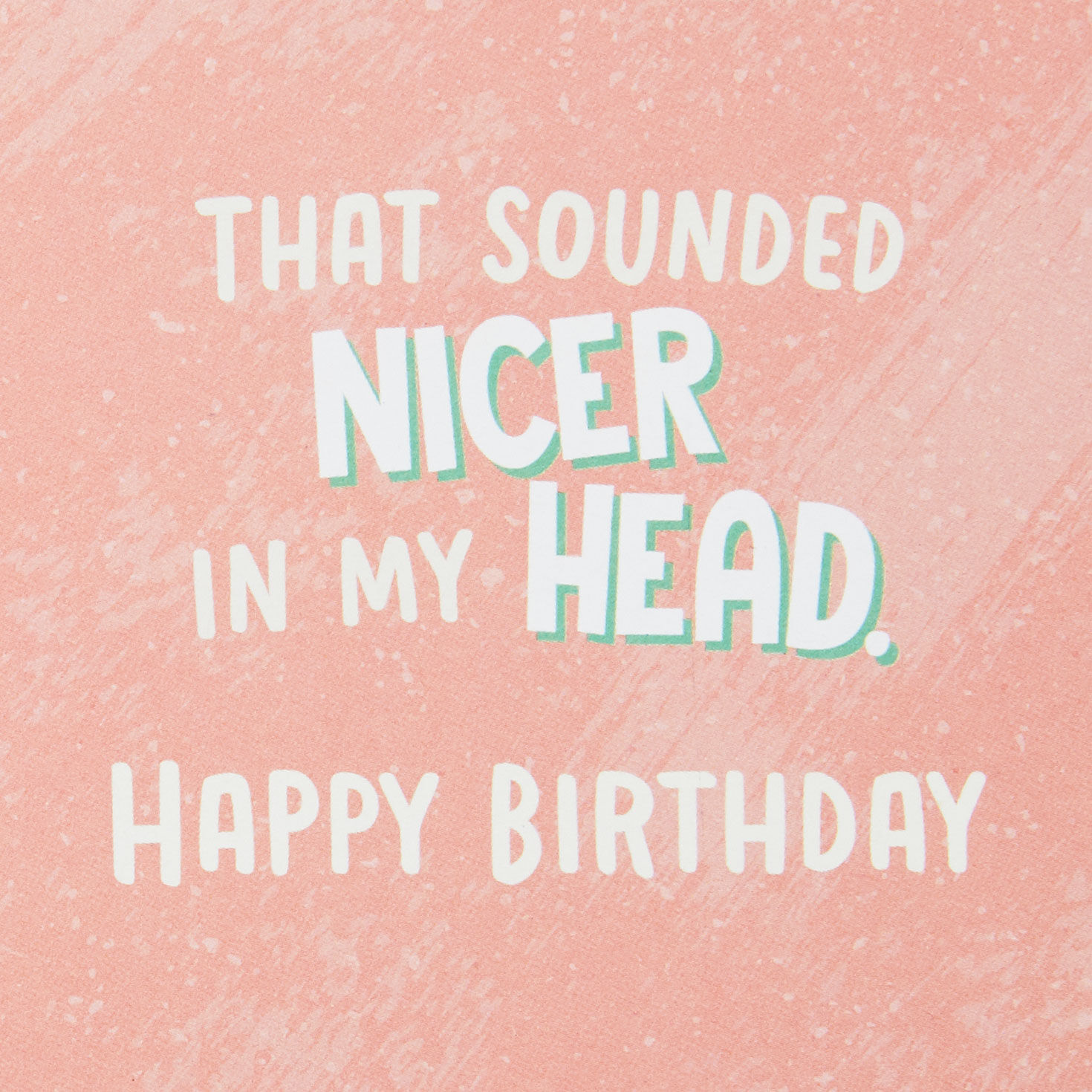 Pink and Green Lettering Funny Sister Birthday Card Sentiment image number 2