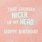 Pink and Green Lettering Funny Sister Birthday Card Sentiment image number 2