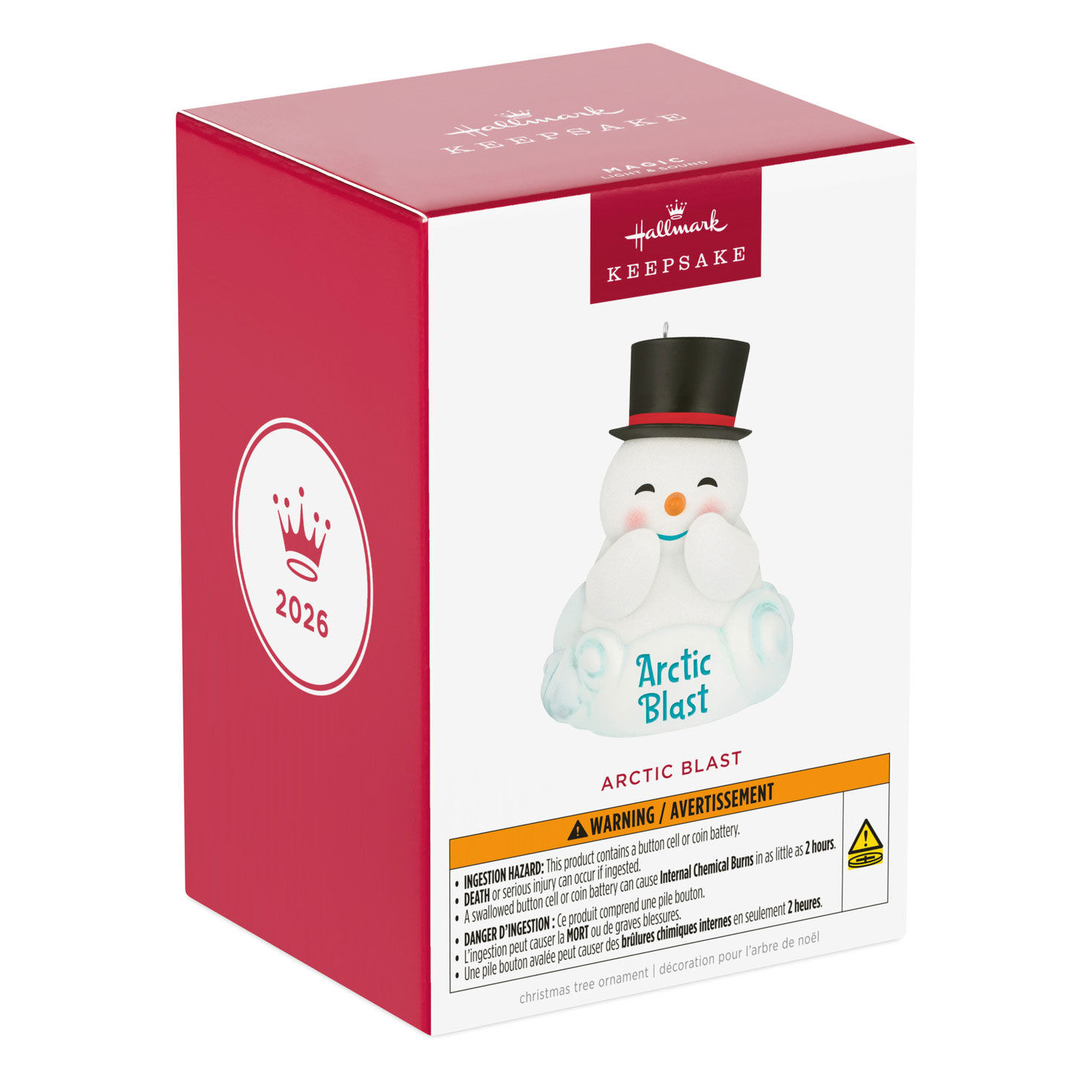 Laughing Snowman on Snow Keepsake Ornament package front image number 7