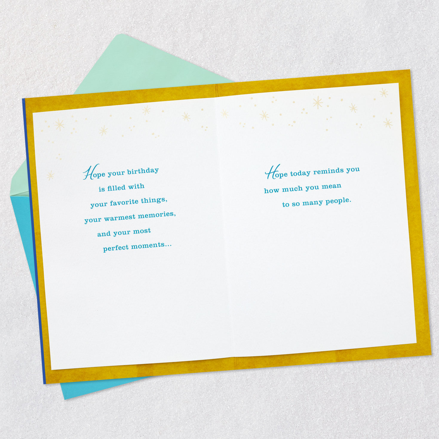 Bright Candles Birthday Card Open card with envelope image number 4