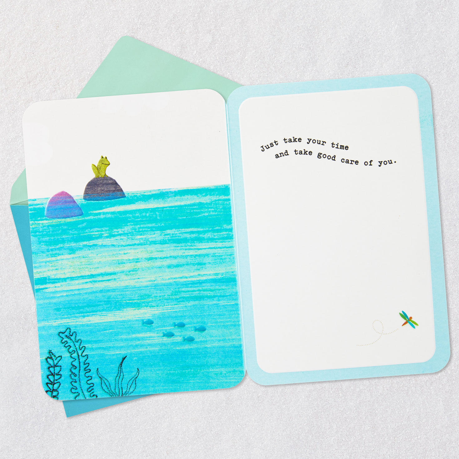 Relax, Renew, Recuperate Turtle  Get Well Card, , large image number 3