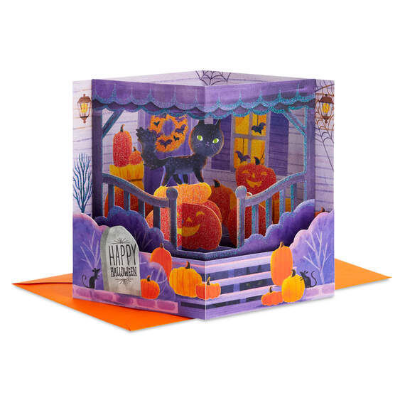 Thoughts of You Keep Crossing My Path 3D Pop-Up Halloween Card, , large image number 1
